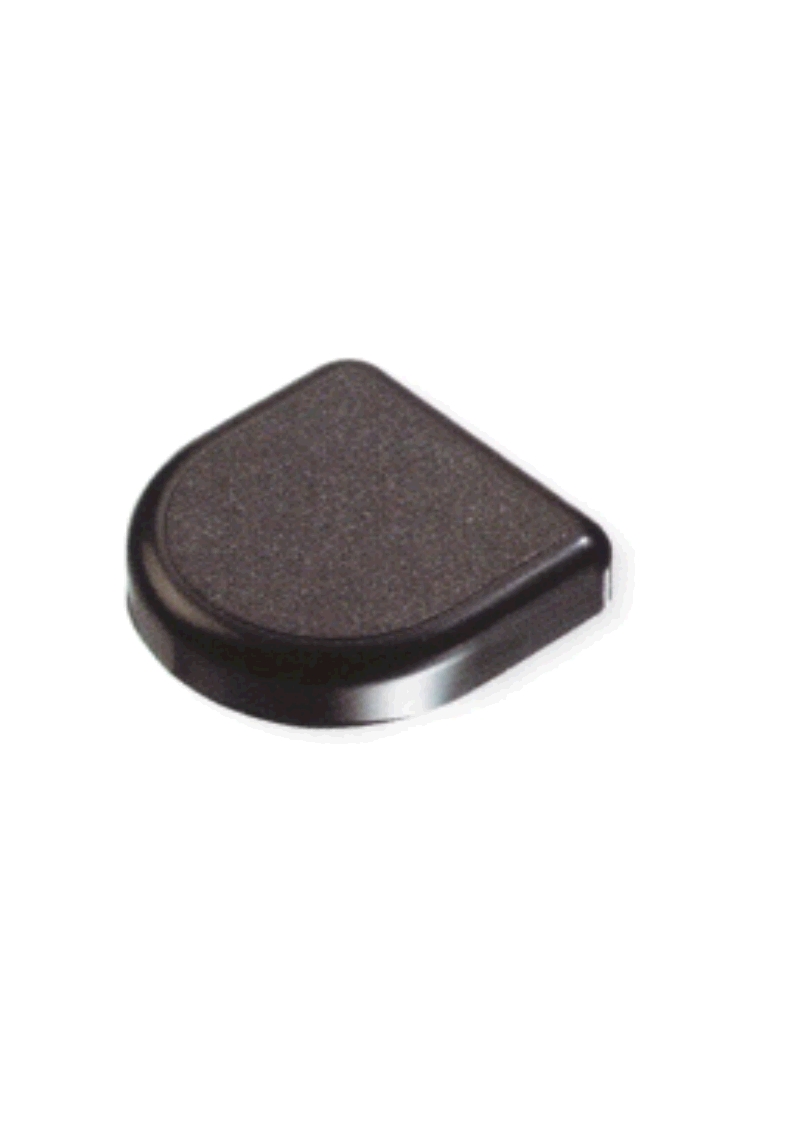 картинка Накладка для стеклопетли, овальная черная ЛАМА 245.0652.390 от магазина DFCH 