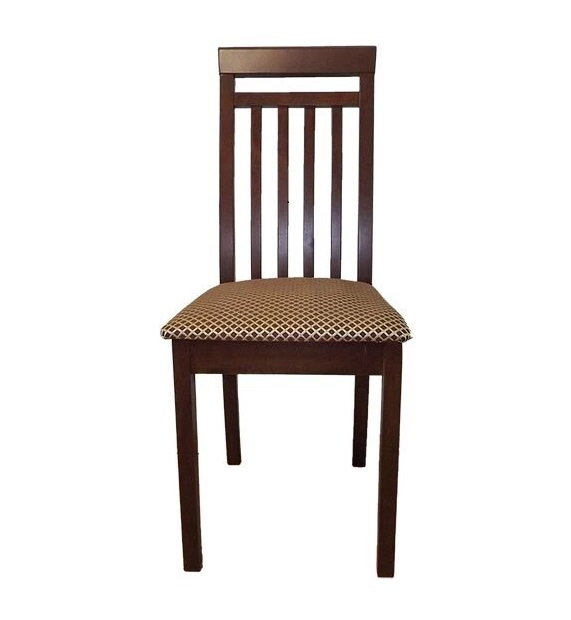 картинка Стул Эдвин с жесткой спинкой (тон Т.Орех тк. Руми 812/8) от магазина DFCH 
