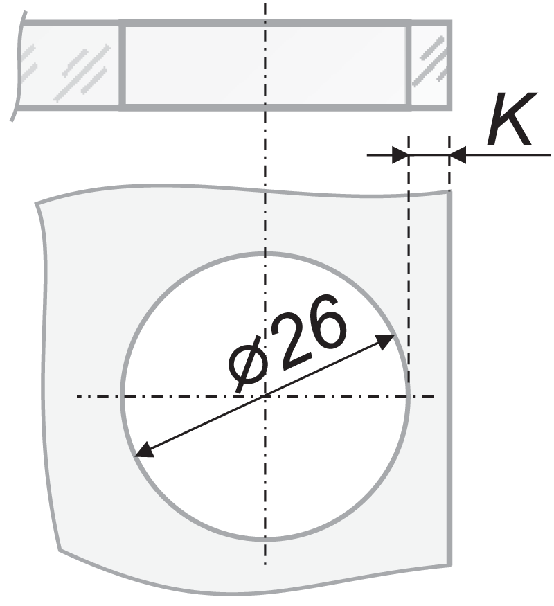 картинка Мебельная петля H504C/2310 от магазина DFCH 