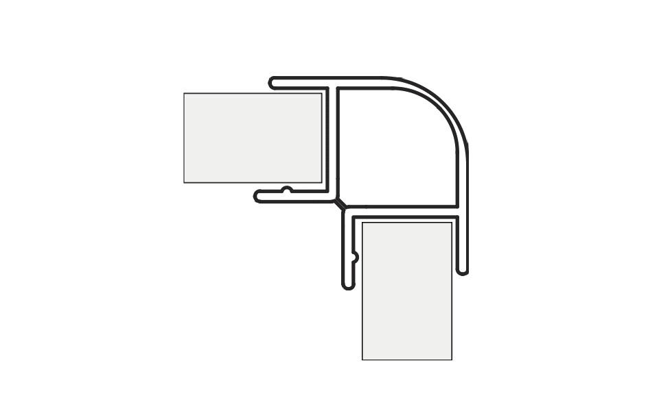 Угловое соединение 90* L=1м (венге) №4 универсальное купить по цене от  в Петербурге и Москве
