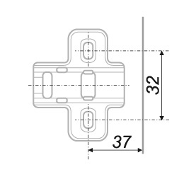 картинка Мебельная петля H302B02/2410 от магазина DFCH 