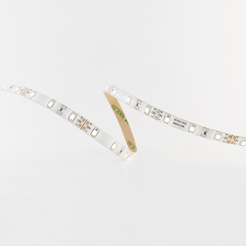 картинка Лента светодиодная 5 п.м/ 3528-60, белый (4000-4500К), 4.8W, 12V, IP44, WP (LR1-NW-WP) от магазина DFCH 