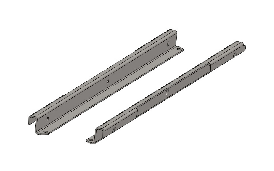 картинка Адаптер (2 шт.) полки ЛДСП 450 мм (Металлик) HS009-26 от магазина DFCH 